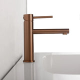ROSEVÉRA Brushed Gold – Design Waschtischarmatur aus Edelstahl (Einloch, Einhebel)