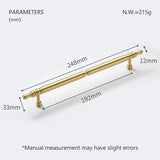 Aurivon LuxeGrip Möbelgriff aus Vollmessing