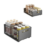 SlideMax Küchen Organizer Set – Ausziehbares Gewürzregal Metall | Schrank Ordnungssystem | Platzsparende Aufbewahrung