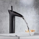 Wasserfall-Waschtischarmatur – Luxus Standarmatur für Bad