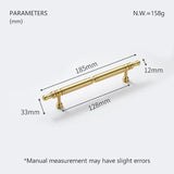 Aurivon LuxeGrip Möbelgriff aus Vollmessing