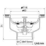 Aurelio Edelstahl Spülbecken Sieb mit Gold Finish – 114mm Ablaufstopfen für Küche und Bad