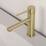 ROSEVÉRA Brushed Gold – Design Waschtischarmatur aus Edelstahl (Einloch, Einhebel)