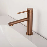 ROSEVÉRA Brushed Gold – Design Waschtischarmatur aus Edelstahl (Einloch, Einhebel)