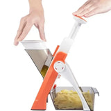 SliceMaster Verstellbarer Gemüseschneider – Manueller Würfelschneider mit Edelstahlklinge – Effizientes und energiesparendes Küchenwerkzeug