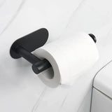 Selbstklebendes Badezimmer-Zubehörset aus Edelstahl – Ohne Bohren | Gebürstetes Finish | Metallmontage