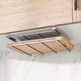 Schneidebrett Halter Edelstahl Unter Schrank – Küchen Organizer | Hängende Aufbewahrung | Platzsparendes Design