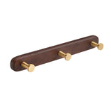 WalnutHook – 3-Haken Handtuchhalter aus Holz & Metall