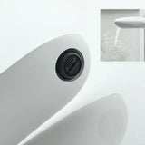 Weiße Waschtischarmatur mit Wasserfallauslauf aus Messing und dekorativem Blattdesign