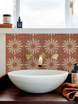 BohoTerracotta Selbstklebende Fliesenaufkleber