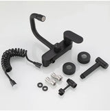 AquaJet Wandarmatur in Schwarz aus Messing