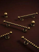 Novarix OrbT-Bar Möbelgriff & Knopf – Rundes Antik-Bronze Design aus Massivem Messing (128 mm)