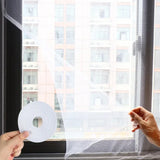 MückenSchild Insektenschutznetz – Fliegengitter für Fenster & Türen | 150 × 130 cm Zuschneidbar | Haftendes Schutznetz für Wohnräume