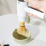 SchaumMeister Matcha-Aufschäumer – Elektrischer Matcha-Schäumer mit Akku | Schnelles Aufschäumen | Wiederaufladbarer Milch- und Matcha-Aufschäumer