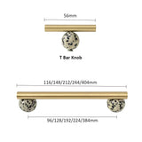 NordicLux Marmor & Messing Möbelgriffe