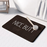 GirlbossMood Statement Badematte – Rutschfester Mikrofaser Badteppich mit Print