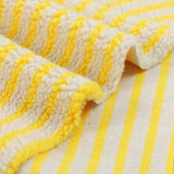 LambSoft Stripe Jacquard Lammfleece Stoff – Weiches Premium-Textil für Kinderkleidung & DIY