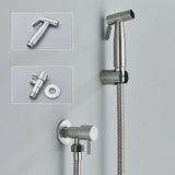 AquaClean Schwarzer Bidet-Wasserhahn – Edelstahl WC-Duschkopf Wandmontage Shattaf Set