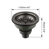 AquaGuard Edelstahl Spülbecken Sieb mit Geruchsfilter – Pop-Up Stopfen & Anti-Verstopfung Korb