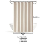 Luxuriöser Duschvorhang aus Leinen – Wasserdicht und dickes Kunstleinen