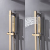 Verstellbare Duschstange Wandmontage – Brausestange Set | Edelstahl Handbrause | Wassersparend & Modern