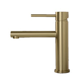 ROSEVÉRA Brushed Gold – Design Waschtischarmatur aus Edelstahl (Einloch, Einhebel)