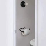 Robuster Rot/Schwarz Metall Toilettenpapierhalter