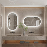 Ovaler LED-Badezimmerspiegel | 80x50 / 100x50 / 120x60 cm | Antibeschlag & dimmbares Licht