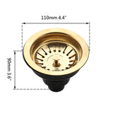 AquaGuard Edelstahl Spülbecken Sieb mit Geruchsfilter – Pop-Up Stopfen & Anti-Verstopfung Korb