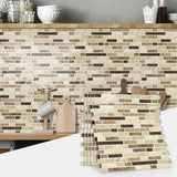 LuxeMarmer Marmoroptik Wandaufkleber Schwarz-Weiß – Selbstklebende, Wasserfeste Fliesenfolie (1–12 Stück)