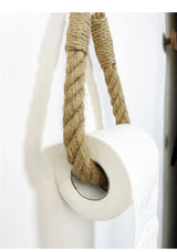 HangEasy Nagelfreier Handtuchhalter und Toilettenpapierhalter aus Seil