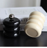 CeramiLux Kreatives Keramik Aufbewahrungsglas mit Deckel