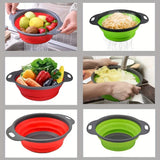 FlexiDrain – Faltbarer Silikon-Korb zum Waschen & Abtropfen