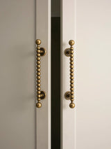 Novarix OrbT-Bar Möbelgriff & Knopf – Rundes Antik-Bronze Design aus Massivem Messing (128 mm)