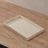Travella Travertin Badezimmer Set – Edler Seifenspender & Bad Organizer