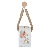 HangEasy Nagelfreier Handtuchhalter und Toilettenpapierhalter aus Seil