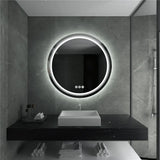LUVODI Runder Smart LED Badezimmerspiegel
