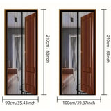 MagnetSchutz Türvorhang – Magnetisches Fliegengitter mit Selbstschließfunktion | Insektenschutz aus Polyester | Für Balkon- & Haustüren