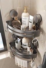 AquaGrip – Luxus Saugnapf-Badregal ohne Bohren