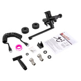 AquaFlex Wandarmatur mit Seitensprühkopf – 360° Drehbarer Küchenhahn aus Gebürstetem Edelstahl