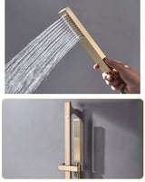 Verstellbare Duschstange Wandmontage – Brausestange Set | Edelstahl Handbrause | Wassersparend & Modern
