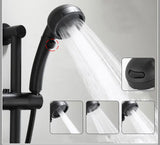 AquaJet Wandarmatur in Schwarz aus Messing