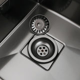 AquaGuard Edelstahl Spülbecken Sieb mit Geruchsfilter – Pop-Up Stopfen & Anti-Verstopfung Korb