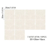 ArtTiles – 10-teiliges abstraktes mattes Fliesenaufkleber-Set
