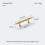 Aurivon LuxeGrip Möbelgriff aus Vollmessing