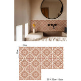 BohoTerracotta Selbstklebende Fliesenaufkleber