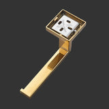 Papierrollenhalter aus 304 Edelstahl, goldfarben, für Badezimmer