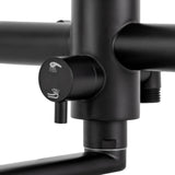 AquaFlex Wandarmatur mit Seitensprühkopf – 360° Drehbarer Küchenhahn aus Gebürstetem Edelstahl