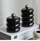 CeramiLux Kreatives Keramik Aufbewahrungsglas mit Deckel