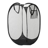 AirFold Wäschekorb – Großer Faltbarer Mesh-Wäschekorb mit Belüftung & Seitentasche